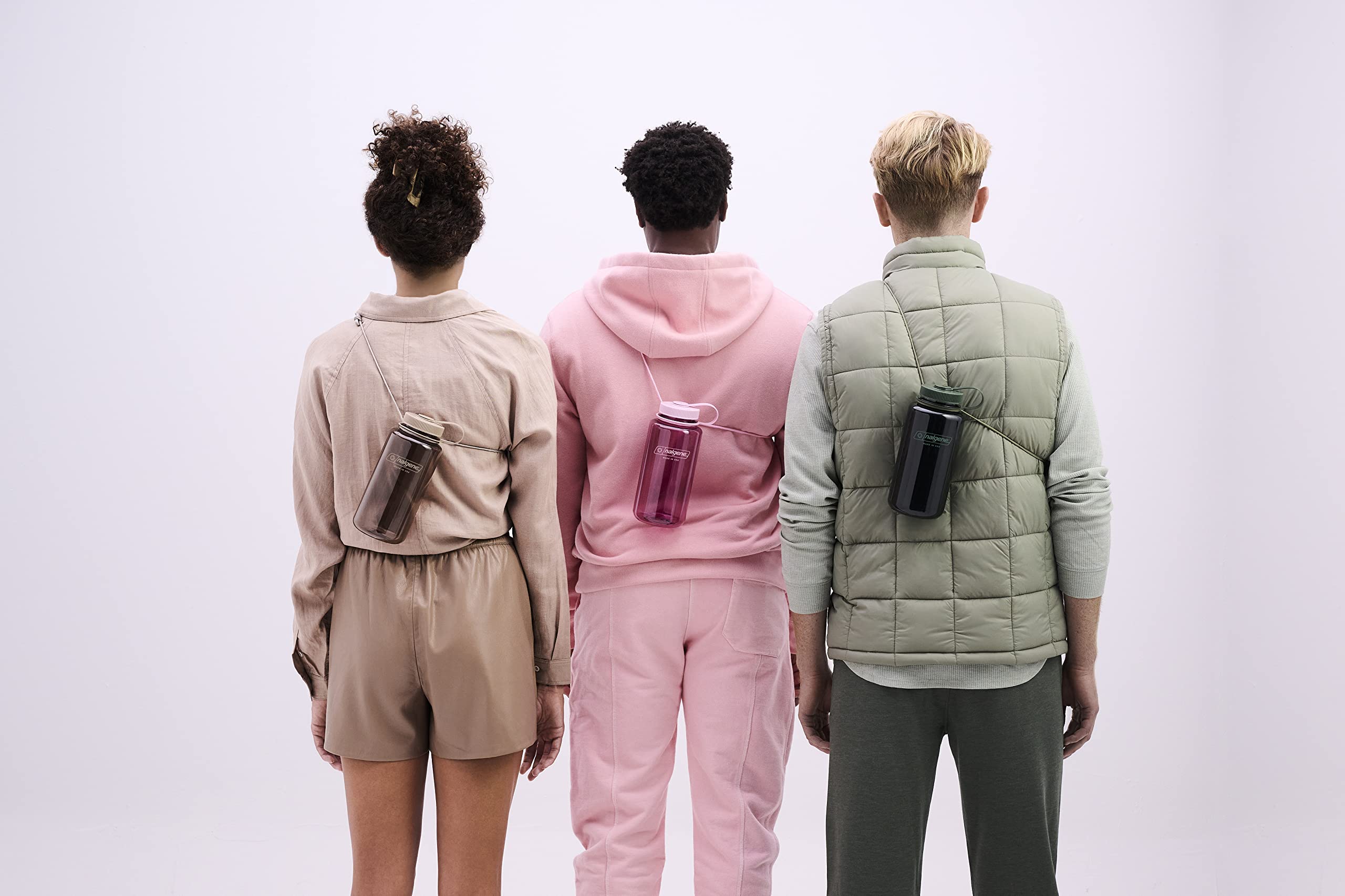 Nalgene Sustain Tritan BPA-Free Water Bottle Made with Material Derived from 50% Plastic Waste  32 OZ  Wide Mouth  cherry Blossom